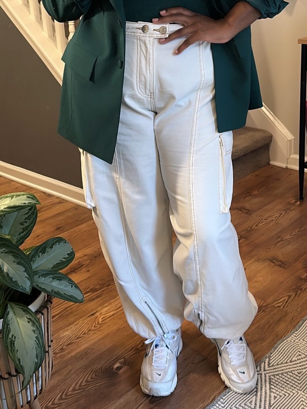Plus Size High Rise Cargo Joggers